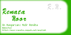 renata moor business card